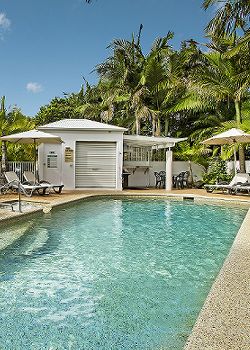 Portside Noosa Accommodation Pool and BBQ Area