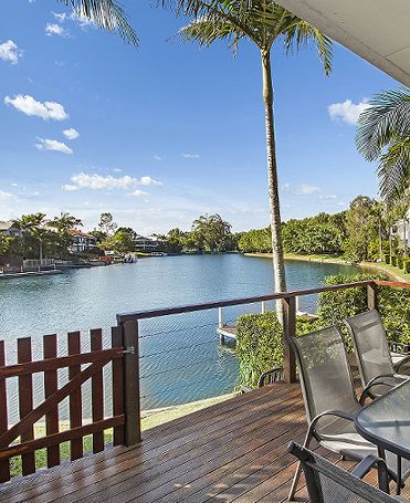 Private Balconies and Courtyards at Portside Noosa Waters